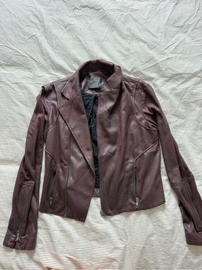 SW3 Bespoke Women's Burgundy Leather Jacket